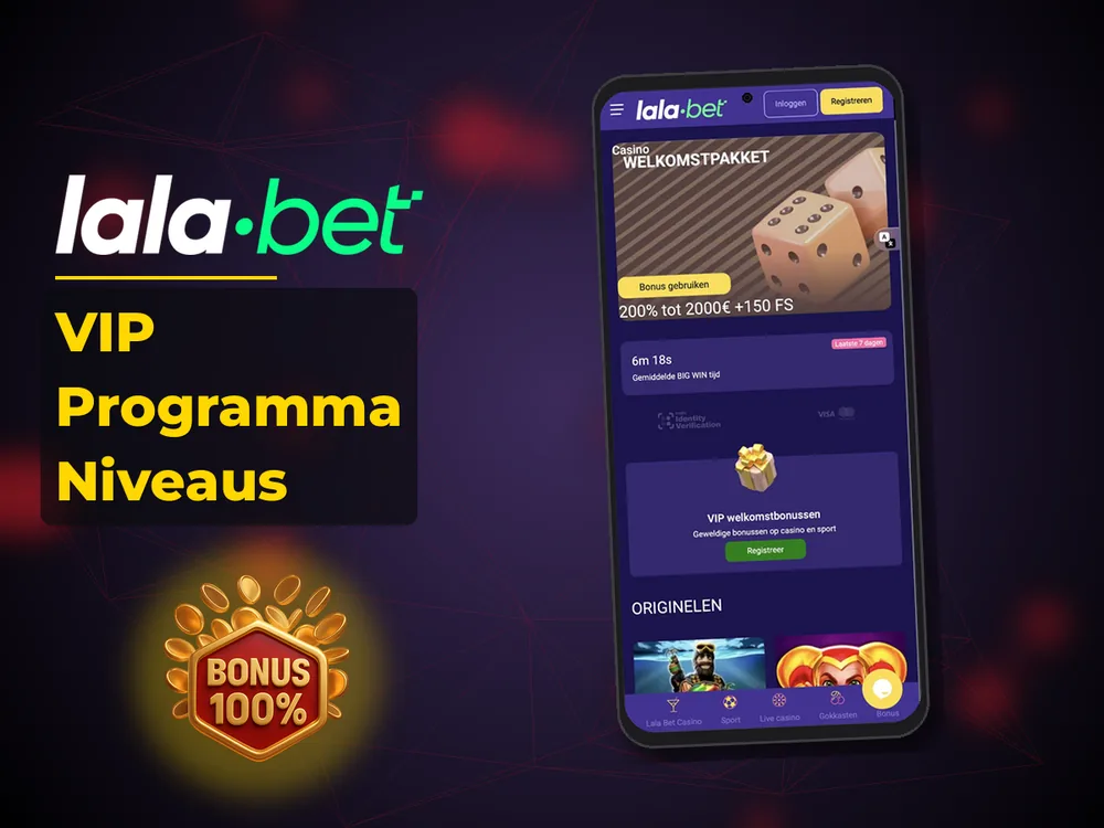 lalabet - VIP Programma Niveaus