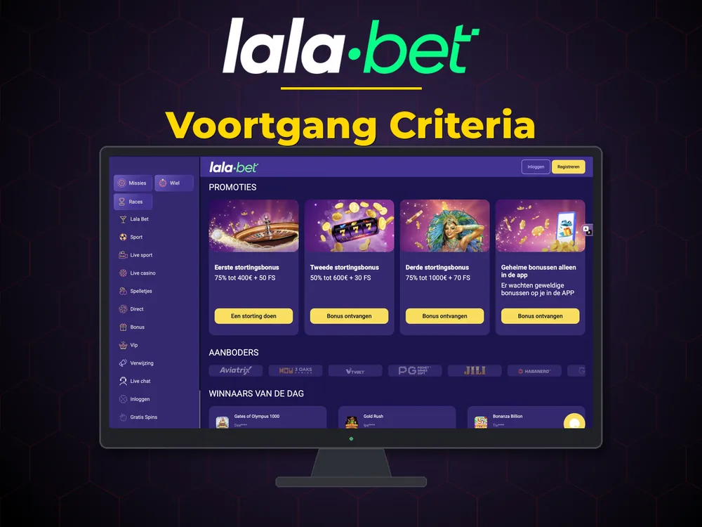lalabet - Voortgang Criteria