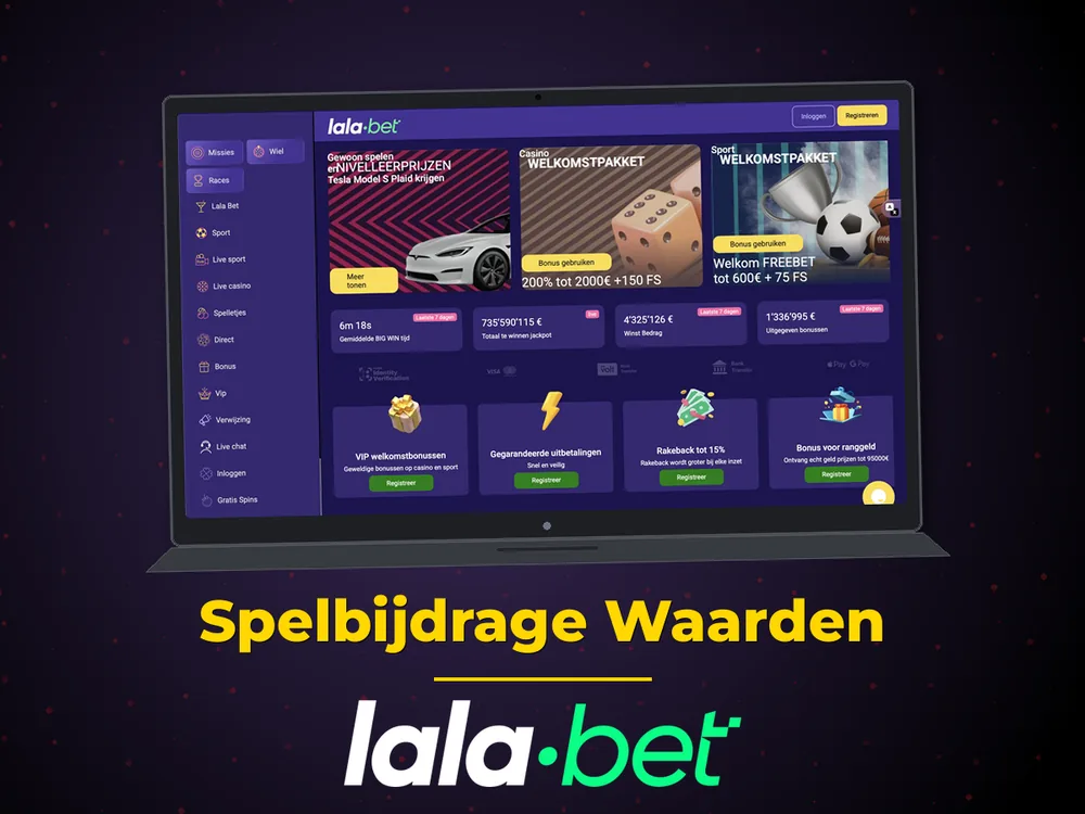 lalabet - Spelbijdrage Waarden