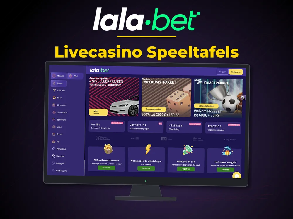 lalabet - Livecasino Speeltafels