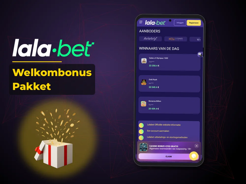 lalabet - Welkombonus Pakket