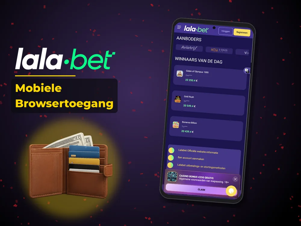 lalabet - Mobiele Browsertoegang