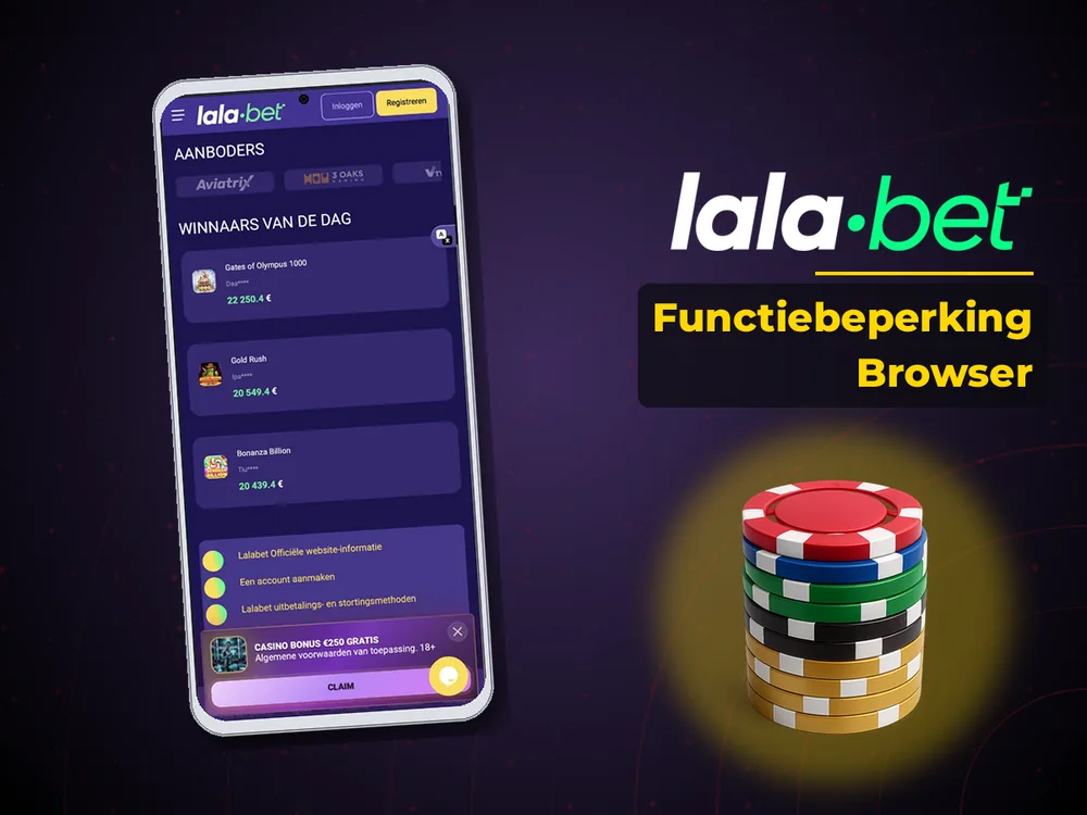lalabet - Functiebeperking Browser
