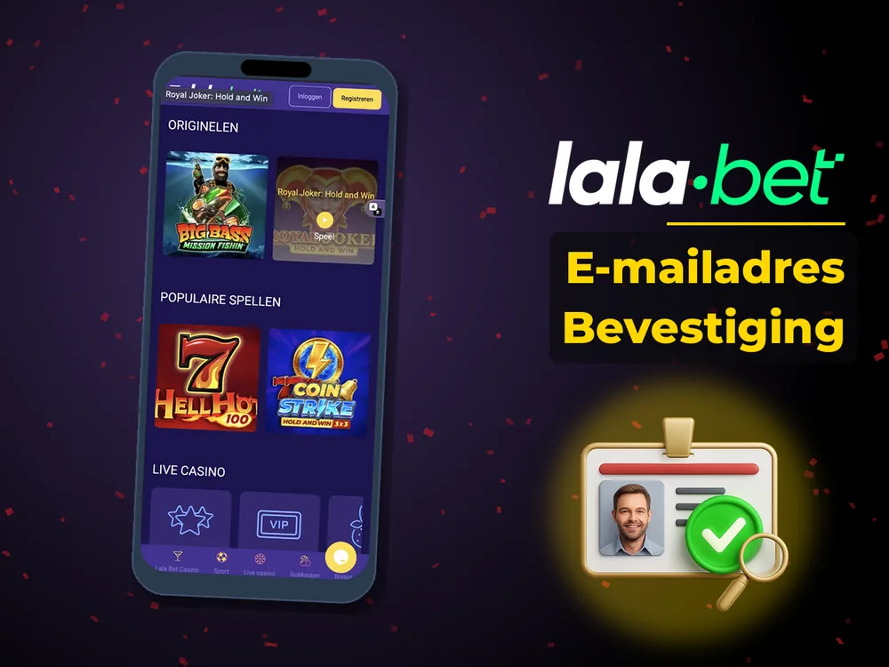 lalabet - E-mailadres Bevestiging