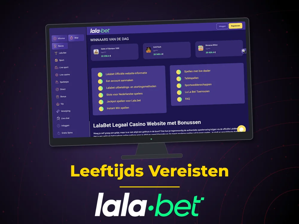 lalabet - Leeftijds Vereisten