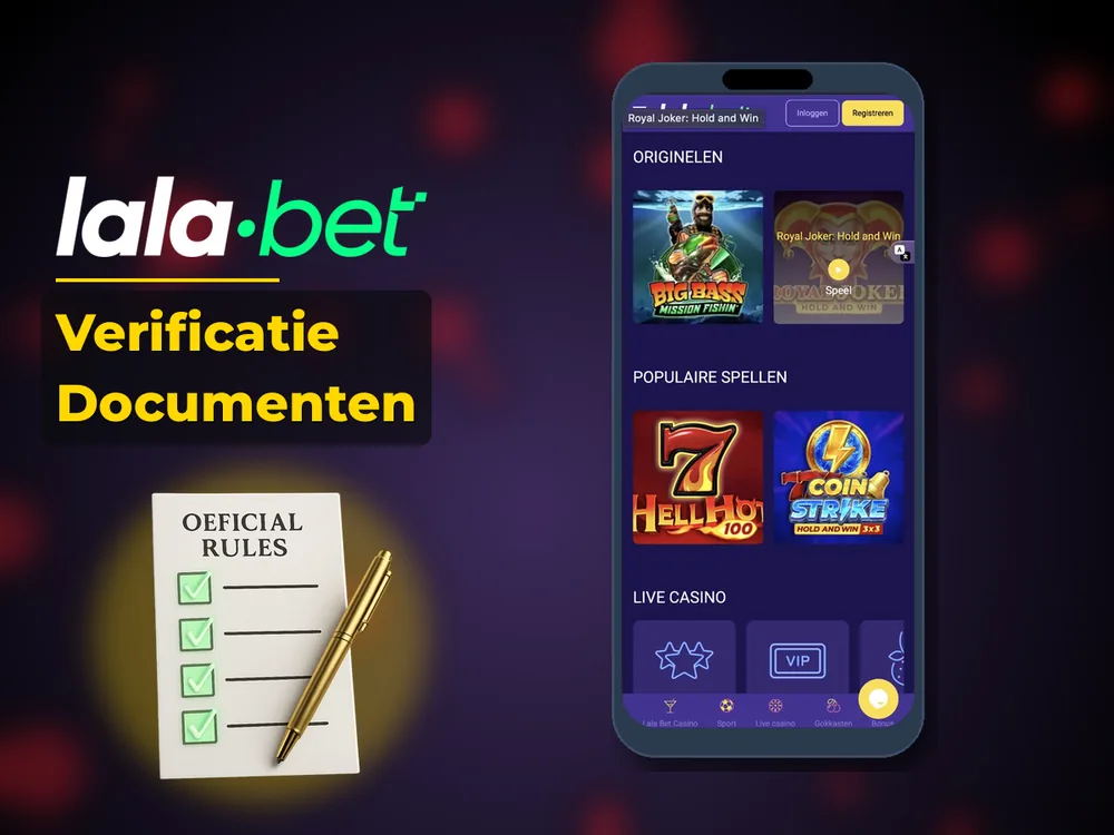 lalabet - Verificatie Documenten