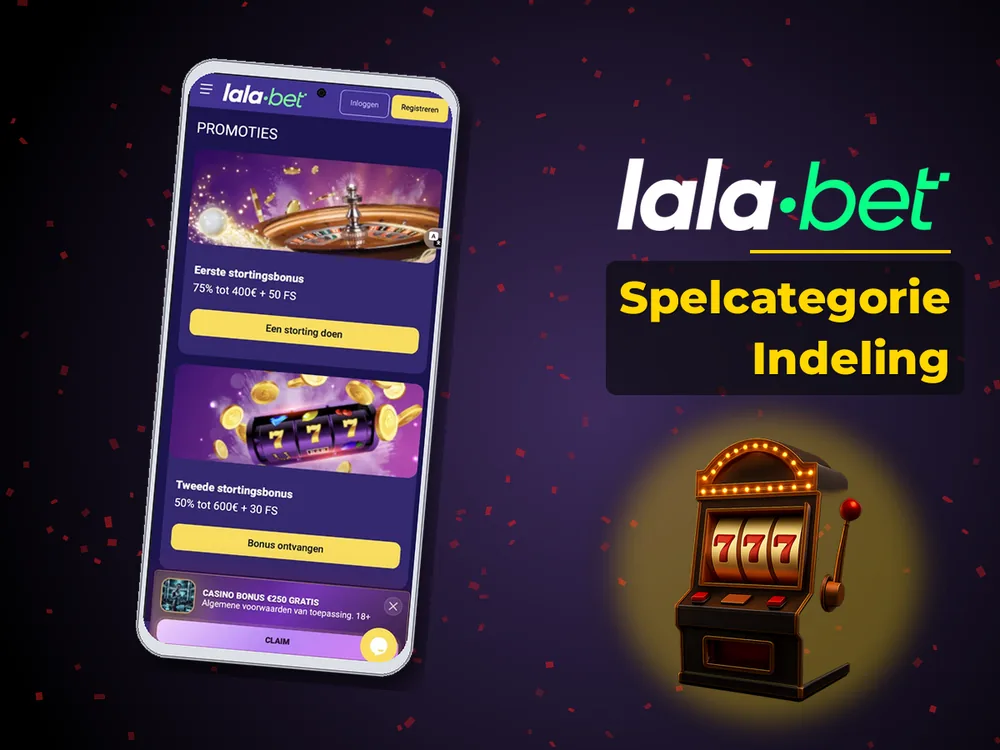 lalabet - Spelcategorie Indeling
