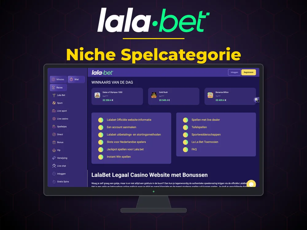lalabet - Niche Spelcategorie