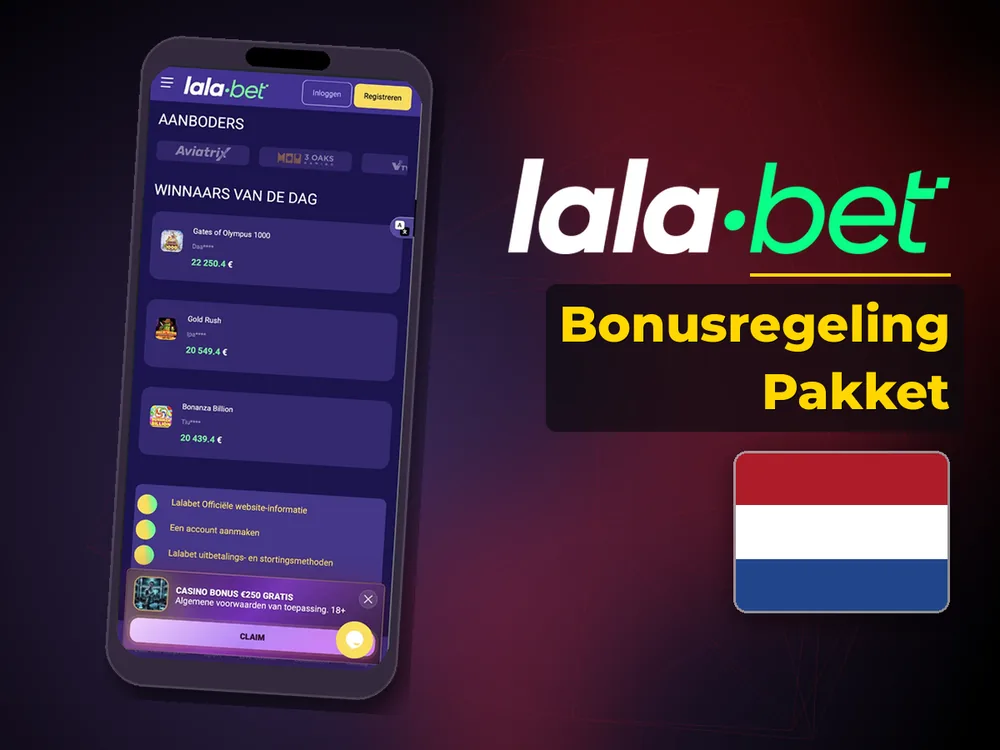 lalabet - Bonusregeling Pakket